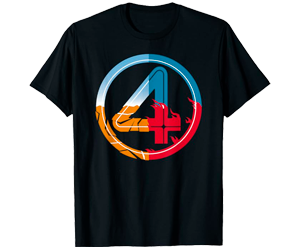 Marvel The Fantastic Four: First Steps Super-Powered 4 Logo T-Shirt