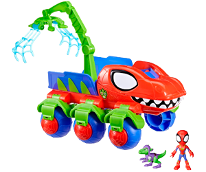 Spidey and his Amazing Friends Marvel Dino-Webs Crawler Toy Car Playset