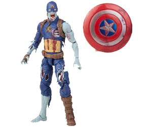 Avengers Marvel Legends Series 6-inch Scale Action Figure Toy Zombie Captain America