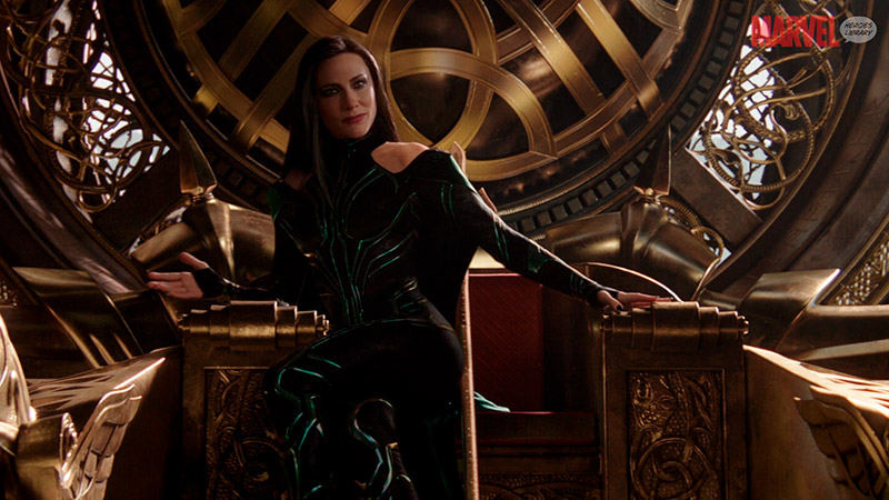 Hela on the Throne of Asgard