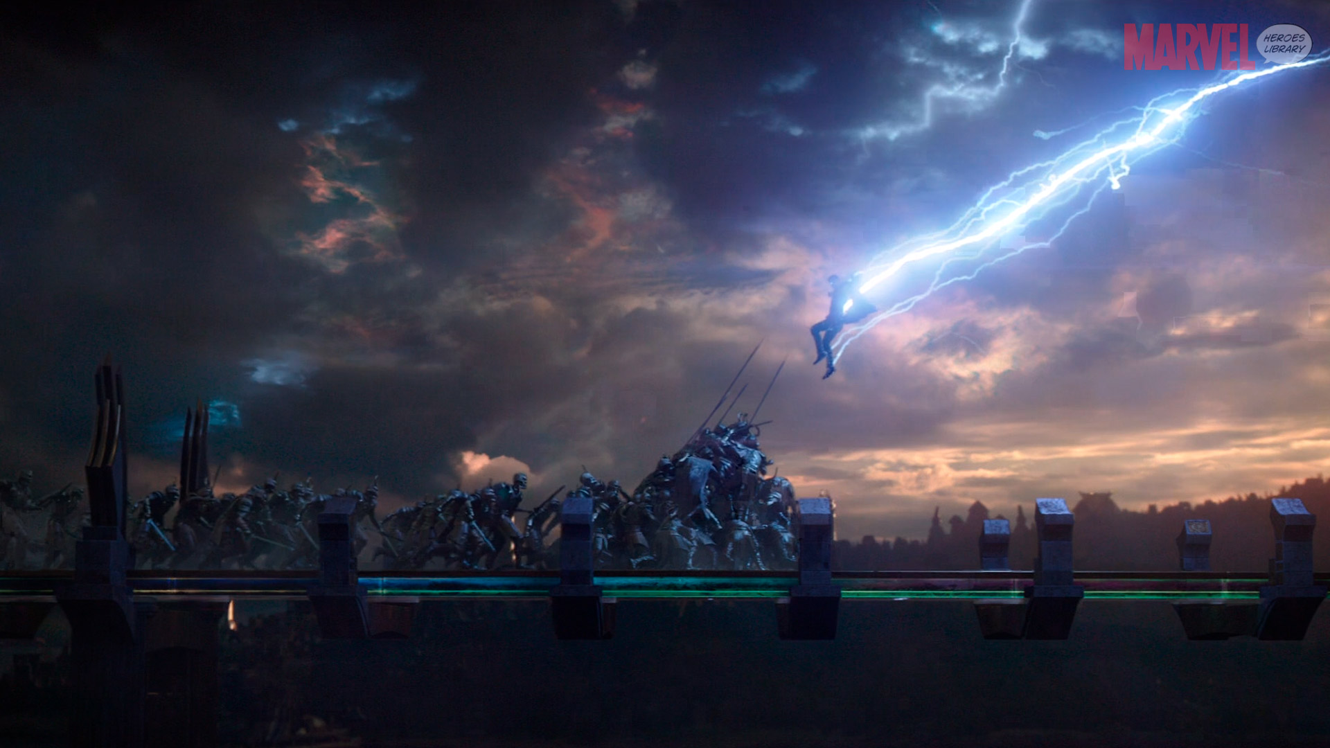 Thor attacks a la 300 (Ragnarok) HD Wallpaper