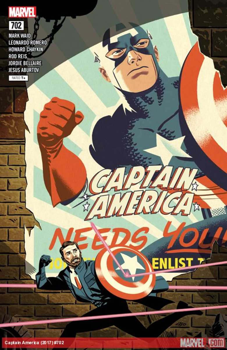 2018 Mark Waid & Leonardo Romero Captain America No.702 