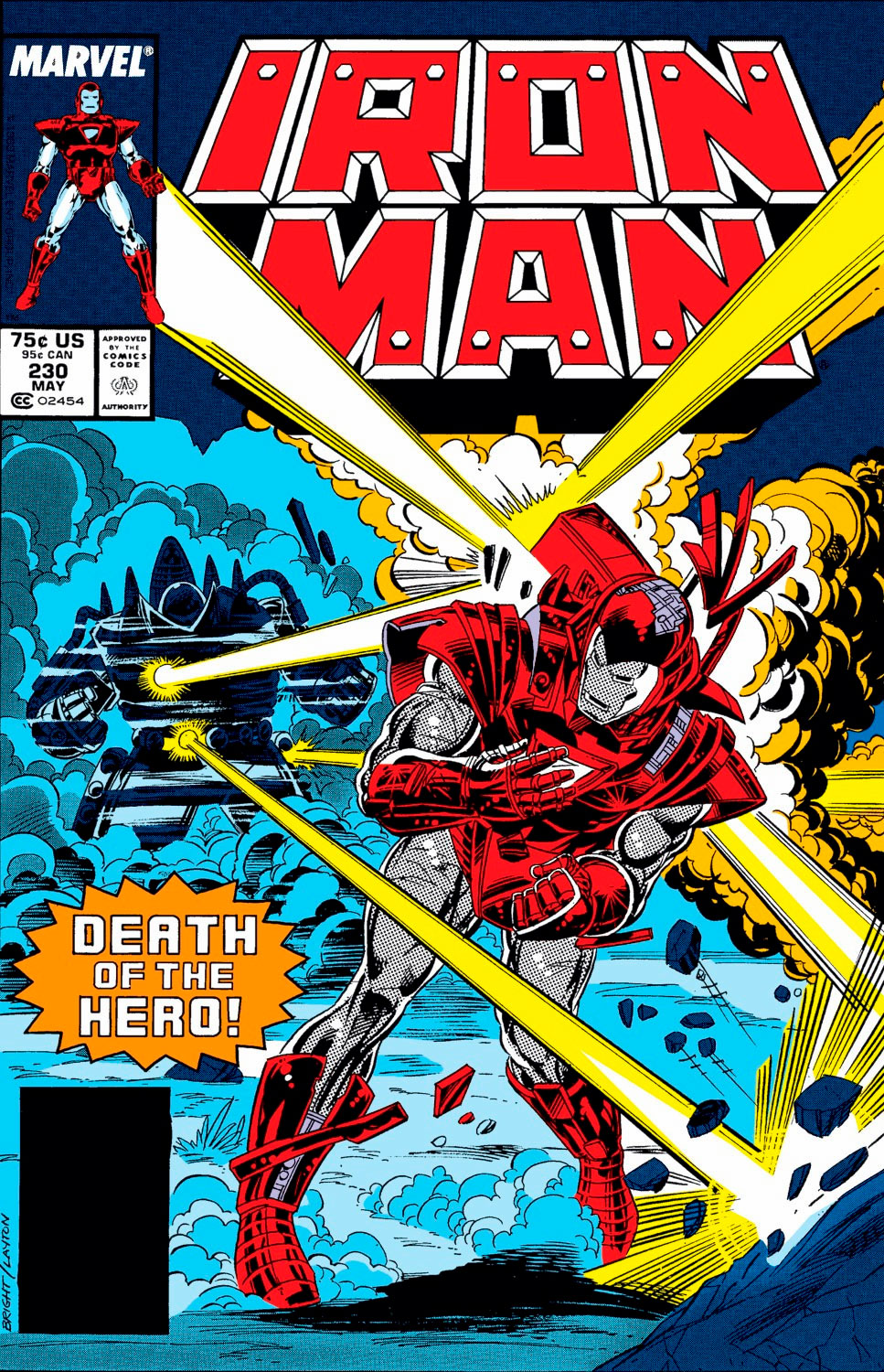 Iron Man Comic Book #230 Marvel Comics 1988 NEAR MINT NEW UNREAD