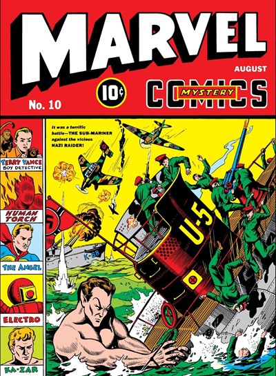 Marvel Mystery Comics #10 cover