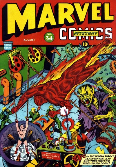 Marvel Mystery Comics #34 cover