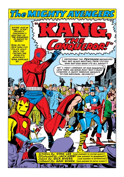 Page #1 from Avengers, The (1963 series) #8