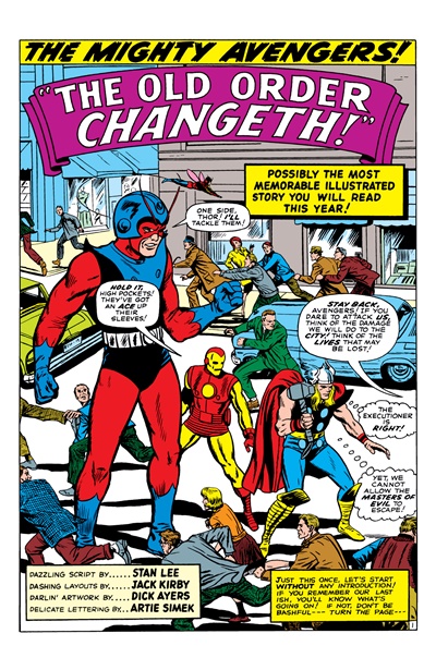 Page #1 from Avengers, The (1963 series) #16