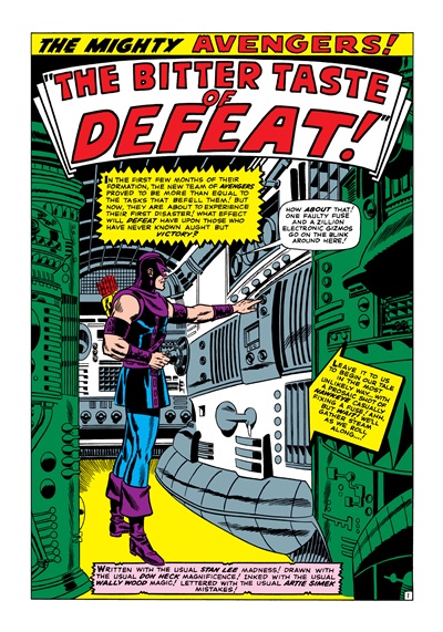 Page #1 from Avengers, The (1963 series) #21