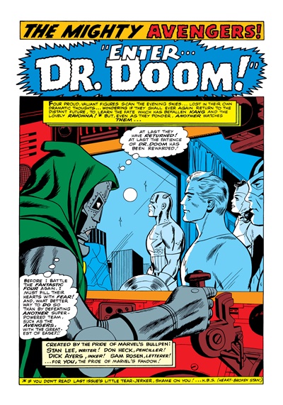 Page #1 from Avengers, The (1963 series) #25