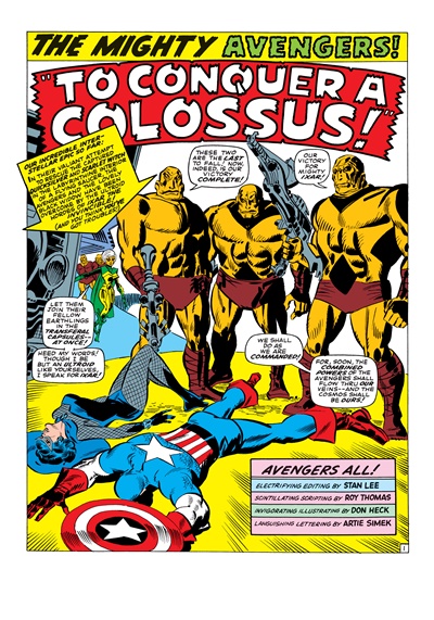 Page #1 from Avengers, The (1963 series) #37
