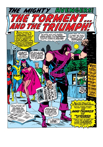 Page #1 from Avengers, The (1963 series) #39