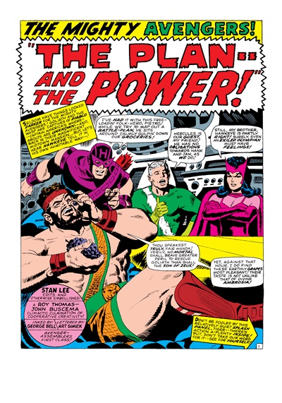 Page #1 from Avengers, The (1963 series) #42