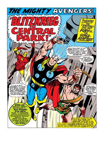 Page #1 from Avengers, The (1963 series) #45