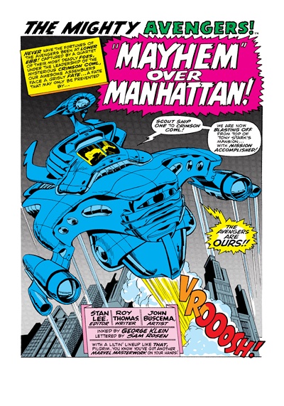 Page #1 from Avengers, The (1963 series) #55