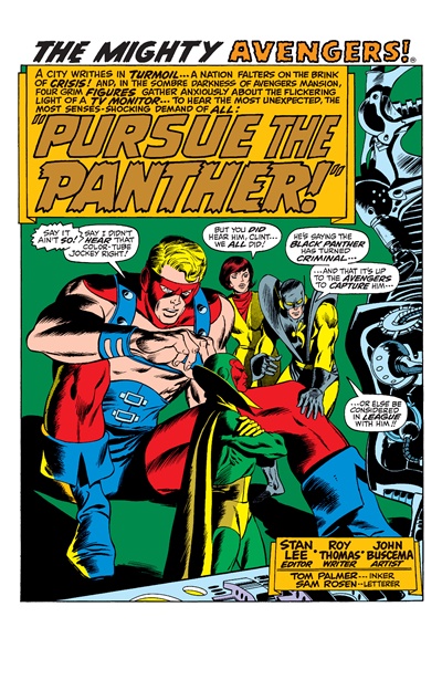 Page #1 from Avengers, The (1963 series) #74