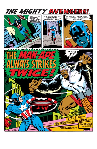 Page #1 from Avengers, The (1963 series) #78