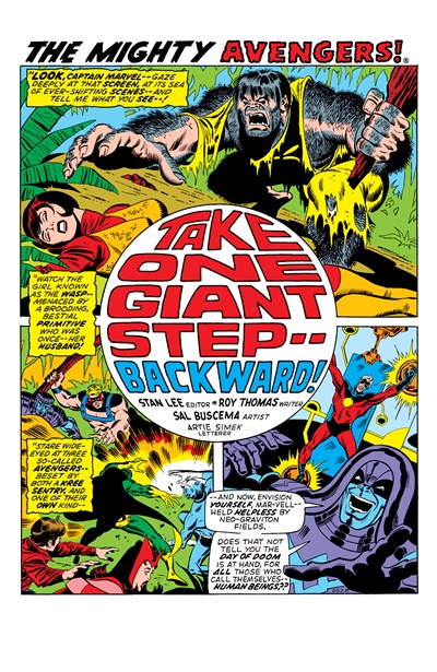 Page #1 from Avengers, The (1963 series) #91