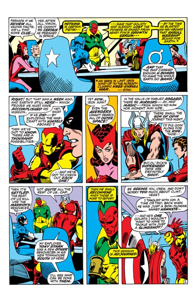 Page #2 from Avengers, The (1963 series) #98