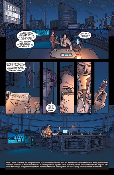 Page #1 from Avengers: Earth