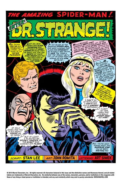 Page #1 from Amazing Spider-Man, The (1963 series) #109