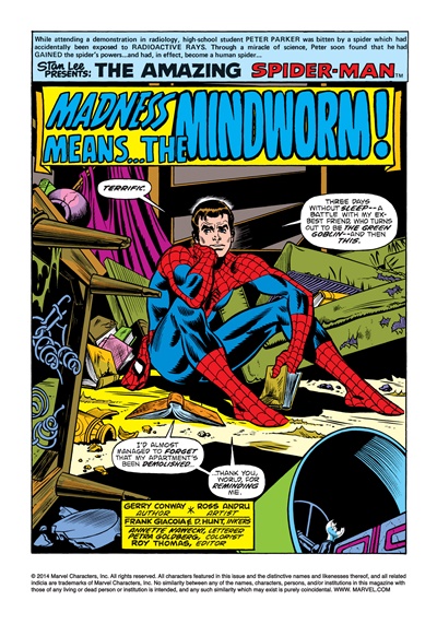 Page #1 from Amazing Spider-Man, The (1963 series) #138