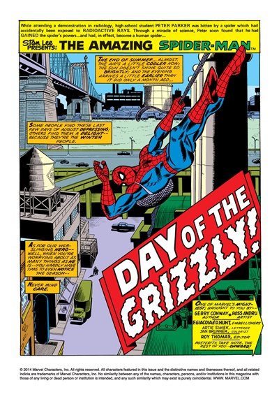 Page #1 from Amazing Spider-Man, The (1963 series) #139