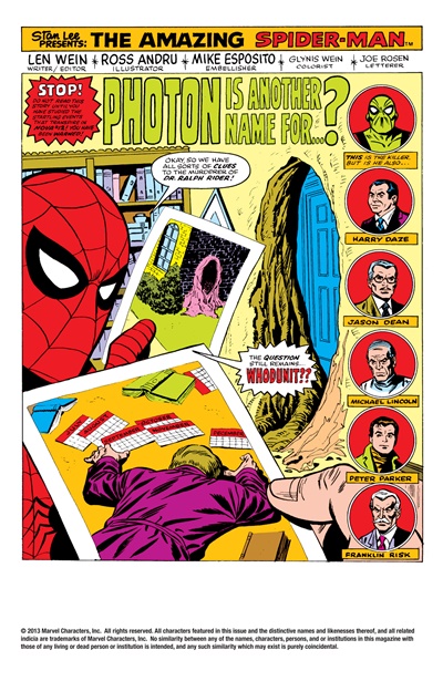 Page #1 from Amazing Spider-Man, The (1963 series) #171