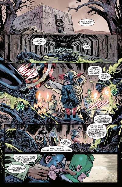 Page #5 from Alien vs. Captain America (2026 series) #4