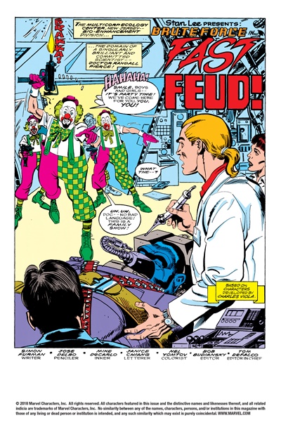 Page #1 from Brute Force (1990 series) #1