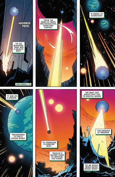 Page #1 from Black Panther: Intergalactic (2026 series) #2