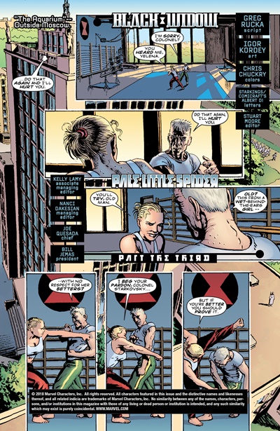Page #1 from Black Widow: Pale Little Spider (2002 series) #3