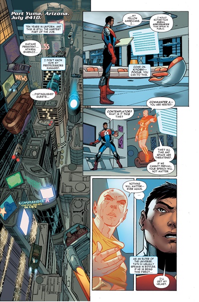 Page #1 from Captain America Corps (2011 series) #4