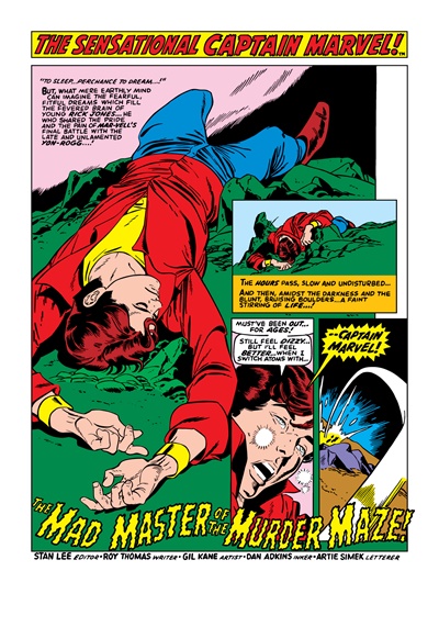 Page #1 from Captain Marvel (1968 series) #19