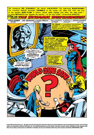 Page #1 from Defenders Annual, The (1976 series) #1