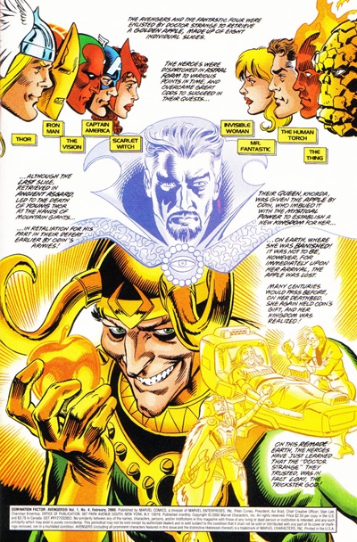 Page #1 from Domination Factor: Avengers (1999 series) #4