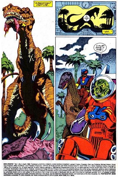Page #1 from Dino Riders (1989 series) #2