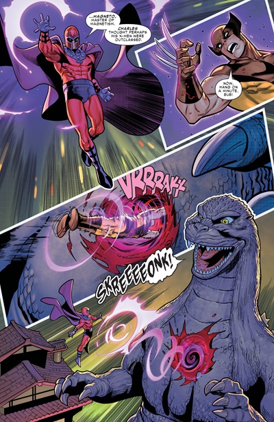 Page #6 from Godzilla Destroys the Marvel Universe (2025 series) #3