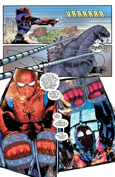 Page #4 from Godzilla Destroys the Marvel Universe (2025 series) #5