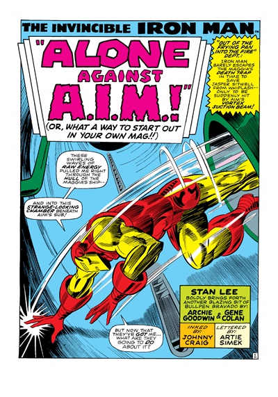 Page #1 from Iron Man (1968 series) #1
