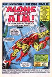 Page #1from Iron Man (1968 series) #1