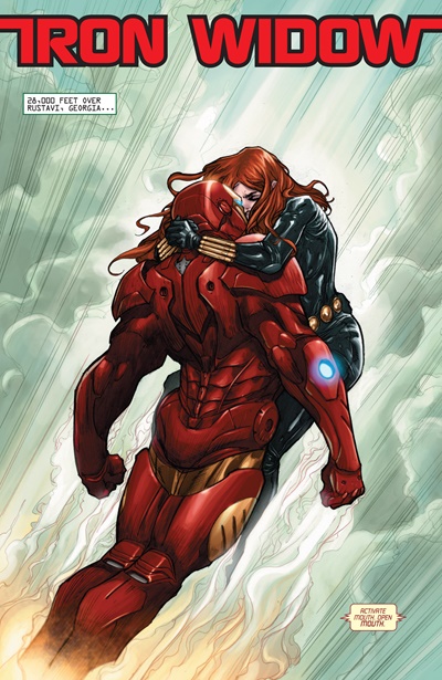 Page #1 from Iron Man: Kiss And Kill (2010 series) #1