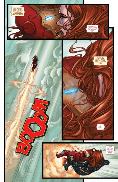Page #2 from Iron Man: Kiss And Kill (2010 series) #1