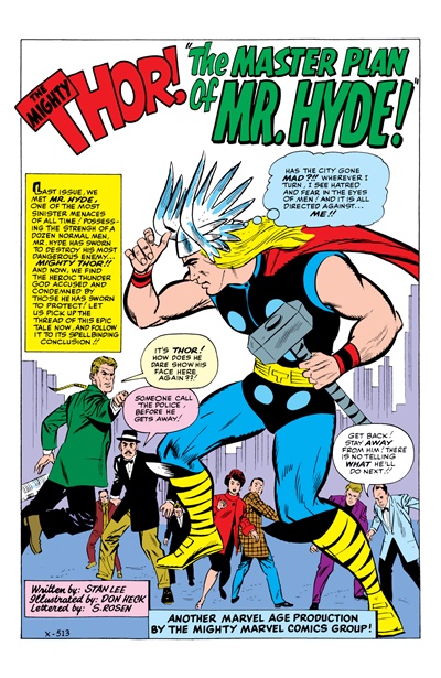 Page #1 from Journey into Mystery (1952 series) #100