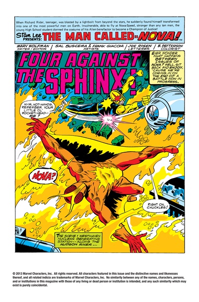 Page #1 from Nova (1976 series) #10