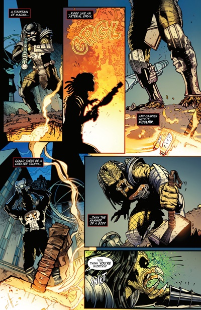 Page #5 from Predator Kills the Marvel Universe (2025 series) #4