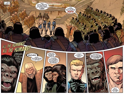 Page #2 from Planet of the Apes vs. Fantastic Four (2026 series) #1