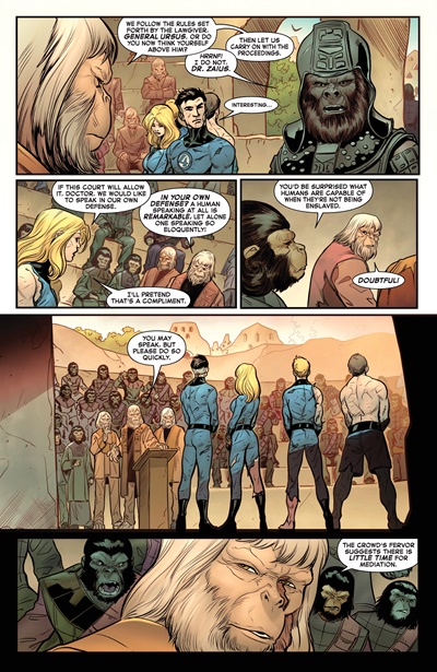 Page #3 from Planet of the Apes vs. Fantastic Four (2026 series) #1
