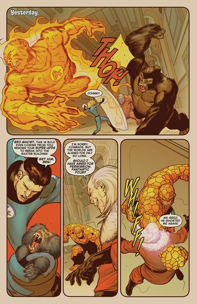 Page #5 from Planet of the Apes vs. Fantastic Four (2026 series) #1