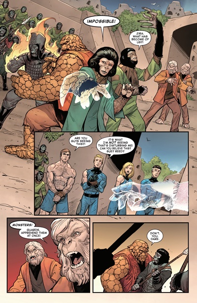 Page #1 from Planet of the Apes vs. Fantastic Four (2026 series) #2