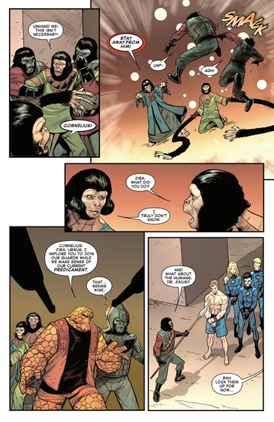 Page #2 from Planet of the Apes vs. Fantastic Four (2026 series) #2